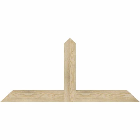 Ekena Millwork Portland Rough Sawn Timber Gable Bracket, Douglas Fir, 48"W x 22"H x 4"D x 4"F, 11/12 Pitch GBW048X22X0404POR00RDF